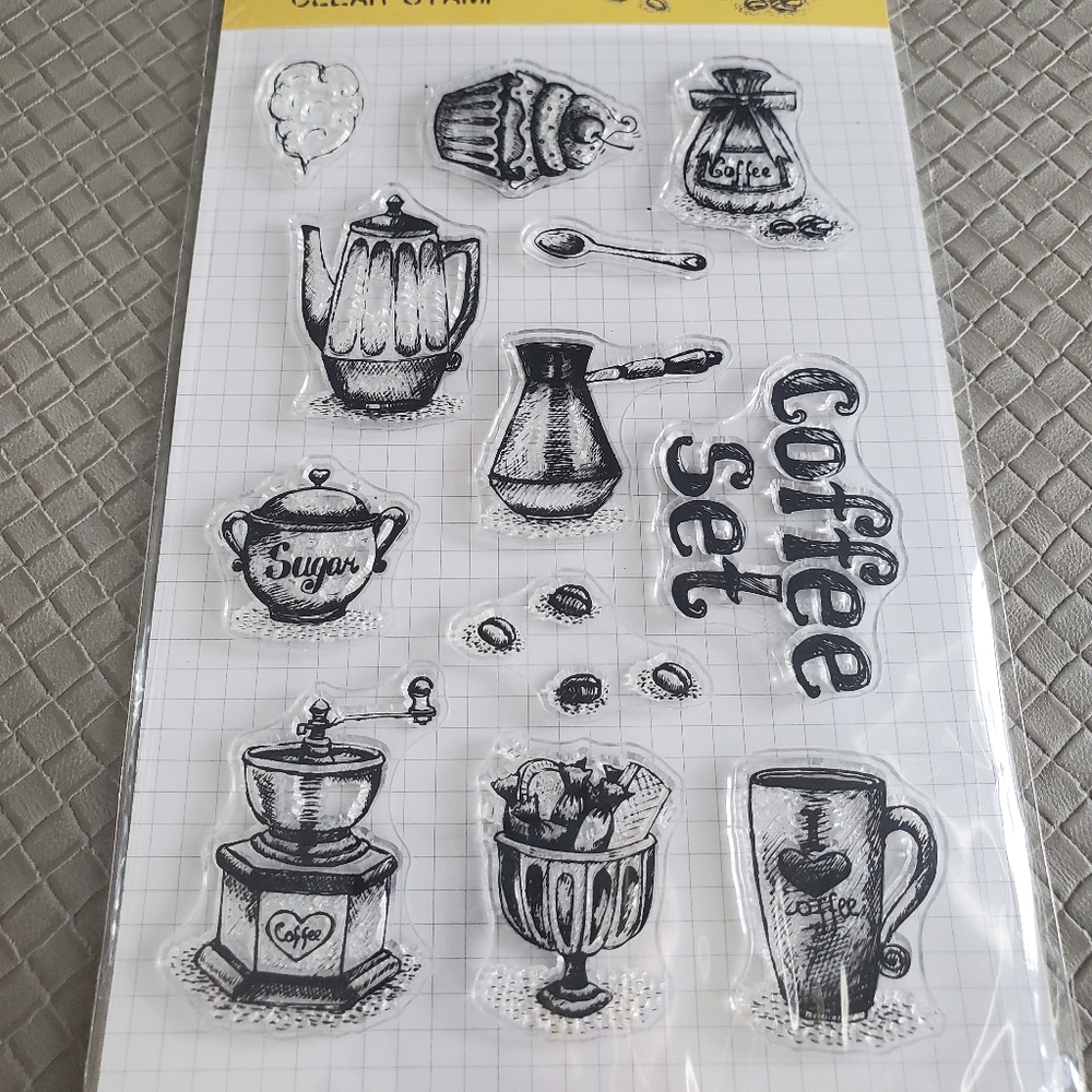 a bundle of 2 packs Transparent stamps